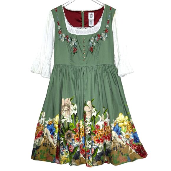 Disney Parks 14 Womens The Dress Shop Matterhorn Bobsleds Swing Dress *flaw - Picture 1 of 9